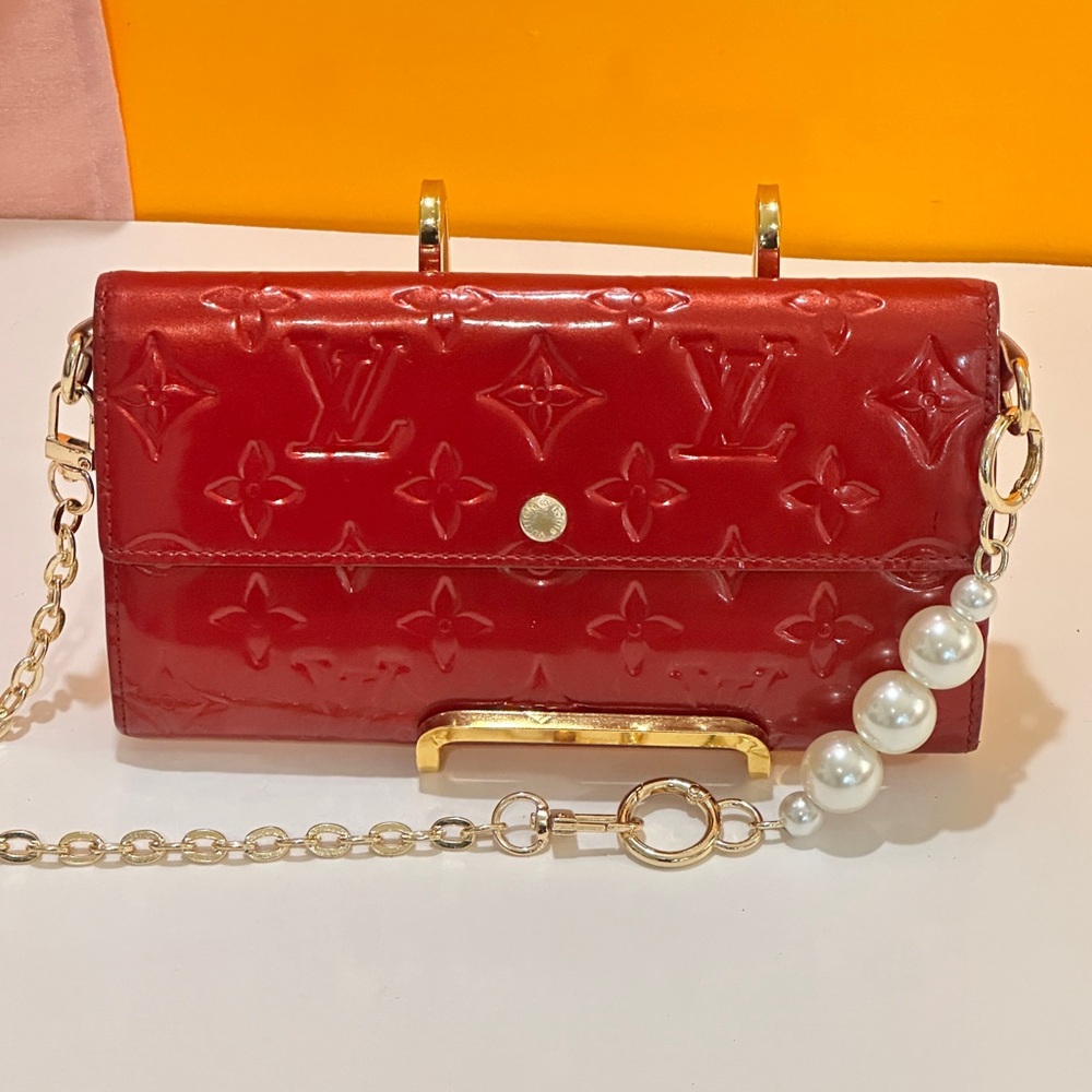 Louis vuitton patented leather monogram clutch wallet - Picture 15 of 16